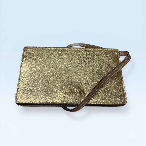 COACH Hayden Glitter Foldover Crossbody Clutch - Picture 3 of 10